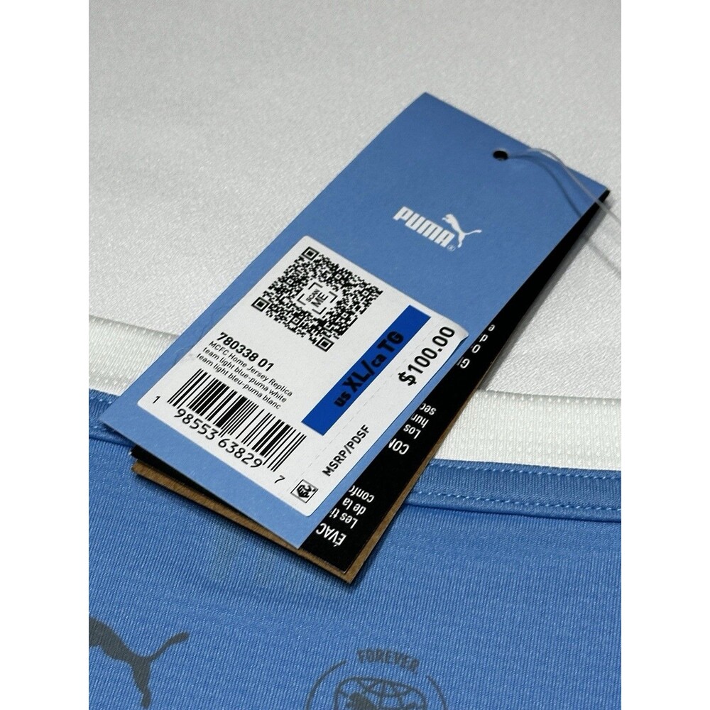 Puma Manchester City Home Jersey Mens Size XL Authentic 780338 NWT New - Picture 9 of 15